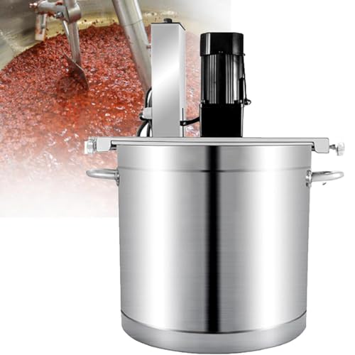 Batidora de alimentos automática comercial, batidora de calor comercial, máquina para freír, condimentar y remover salsas, batidora de alimentos eléctrica de acero inoxidable,20L