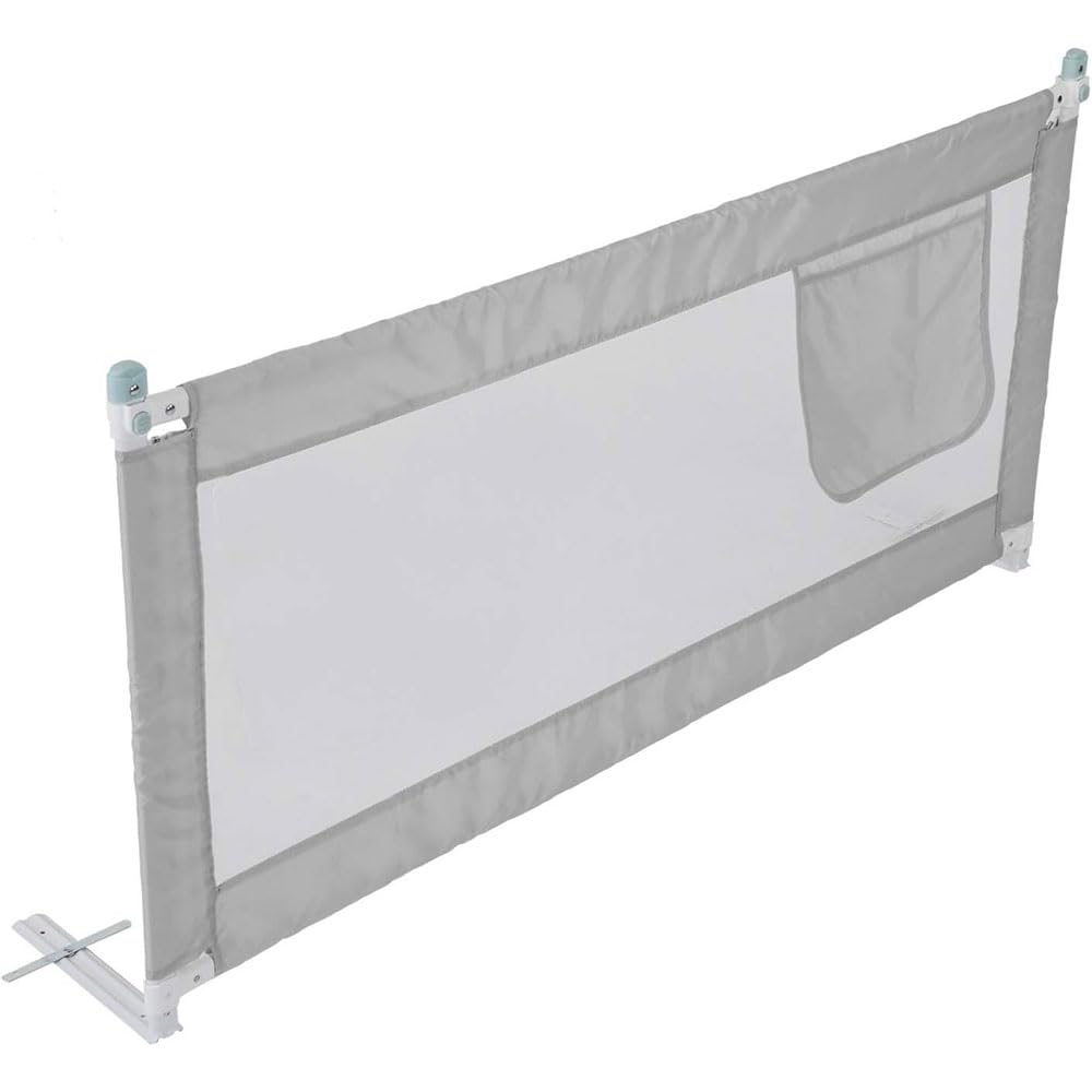 Bettgitter Bettgitter Faltbares und verstellbares Bettgitter zum Schutz Ihrer Kinder Kleinkinderbettgitter Höhenverstellbares Anti-Fall-Bettgitter pliable/gray/180x80cm
