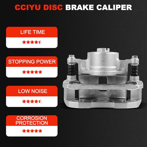 Image of cciyu Front Right Brake Caliper Assembly w /Bracket 19B2585 2001-2003 For Acura For CL,1999-2004 For Acura For RL,1999-2008 For Acura For TL,2004-2014 For Acura For TSX,2003-2012 For Honda For Accord