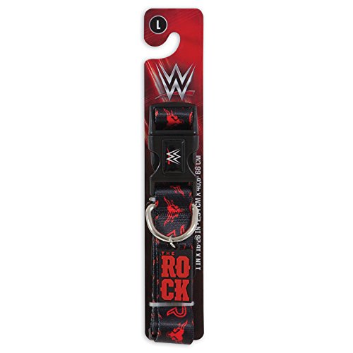 Petmate Wwe 1" X 16-26" The Rock Adjustable Dog Collar #TOP1