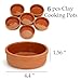 Areste Mexican Clay Cookware Set (Set of 6)- Terracotta Cooking Pots, Bowls, Plates, and Serving Dishes - Premium Spanish Earthenware for Baking, Yogurt, Kheer, Meat, Vegetables, Turkish Cuisine - Cazuelas Cocina Mexicana -Clay Pot for Cooking
