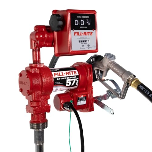Fill-Rite FR2411H 24V 15 GPM Fuel Transfer Pump w/Mechanical Gallon Meter Package