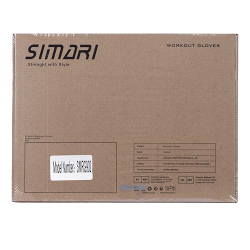 SIMARI Breathable Workout Gloves for Men Women, Padded Weight Lifting Gloves with Wrist Wraps Support, Full Palm Protection, Grip for Gym Training, Fitness, Weightlifting, Exercise Fingerless Black