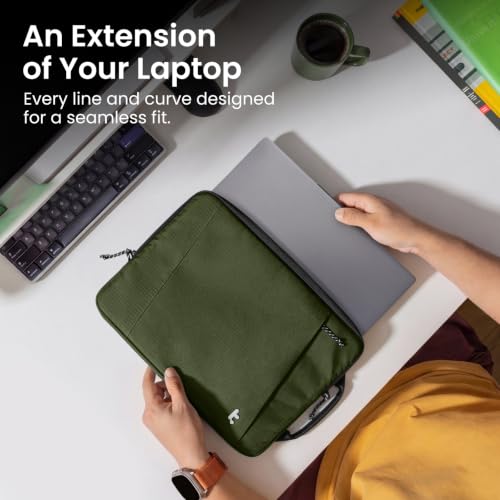Image of tomtoc Slim & 360 Protective Laptop Sleeve for 14-inch HP Lenovo Dell Acer ASUS Samsung Laptop Chromebook, Water-Resistant Case with CornerArmor, Fits 13.5-14.4 Inch Surface Laptop Studio /6 /5 /4 /3