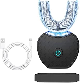 Ultrasonic Toothbrush, Mayeec 360 Automatic Toothbrush for Men, 360° Auto Toothbrush Electric Teeth whitening Brush 360 Sonic Toothbrush for Adult with Timer & Wireless Charging