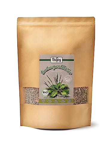 Biojoy Hojas de llantén BÍO (500 gr), secadas y cortadas, apto para té e infusión (Plantago...