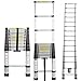 Produktbild Teleskopleiter 4,4M Aluleiter Schiebeleiter Sprossenleiter, Ausziehleiter Rutschfester Teleskop-Design Mehrzweckleiter max 150 kg Belastbarkeit