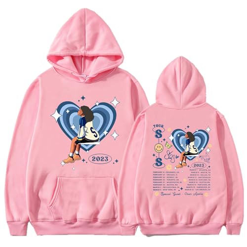 Sweat à Capuche SZA Concert Tour – Finitions Soignées en Rose TTG