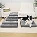 KSIIA Orthopädisches Hundebett für Große Hunde, XXL Waschbar Hundekissen Flauschig Hundematte Hundematratze mit Abnehmbarer Deckel in Dunkelgrau 120x75x9cm