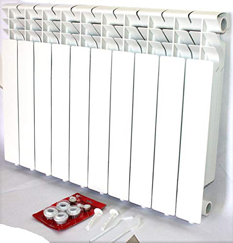 9RADING 5460 BTU/h Bimetal Wall-Hung Aluminum Heating Radiator Heater Greenhouse Warehouse - Thumbnail 2