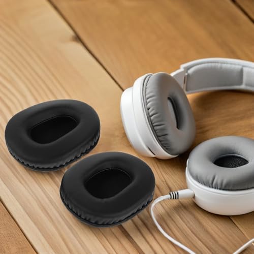 2 Piezas Cubiertas Ovaladas de Espuma para Auriculares, Reemplazo de Almohadillas para Auriculares y Headsets de Oficina, Resistentes al Sudor, Protector de Almohadillas, Negro 100x80mm para Uso Prolongado miniatura 6