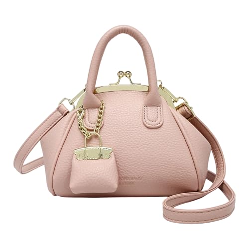 Sac à bandoulière rétro finitions cuir PU et poignée supérieure élégante