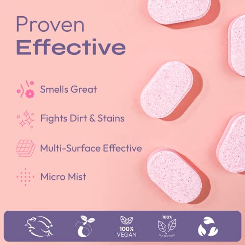 Fomin Bathroom Cleaner Refill Tablets (12 Pack) - Magnolia Grapefruit - All-In-One Tablet Cleaner For Bathroom Cleaning - Bathroom Cleaner Solution For Spray Bottle - Makes 204 Fl Oz (12 X 17 Fl Oz) #TOP4