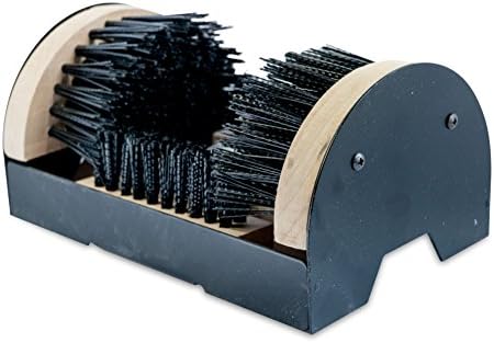 Cadillac Boot Scrubber Cleaner Shoe Brush - Mountable Boot Scrubber Buffer for Boots, Shoes, Sneakers - Indoor/Outdoor Boot Scraper