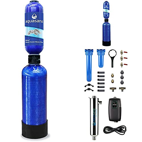 Aquasana Eq-1000-Ast-Uv Whole House Water Filter System - Water Softener Alternative W/Uv Purifier, Salt-Free Descaler, Carbon & Kdf Media - Filters Sediment & 97% Of Chlorine - 1,000,000 Gl #TOP30
