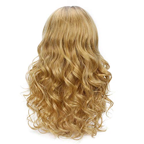 Perruque violet foncé et rouge pour soirée et cosplay style long bicolore