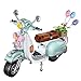 Juegos Bloques Construcción Motocicletas,673 Piezas Modelo Bloques DIY Motobike Juguete Educativo,Con Globo,Regalo Para Niños 6 Años O Más 15 * 9cm