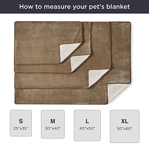 Bedsure Waterproof Dog Blankets For Large Dogs - Large Cat Blanket Washable For Couch Protection, Sherpa Fleece Puppy Blanket, Soft Plush Reversible Throw Furniture Protector, 40"X50", Camel #TOP6