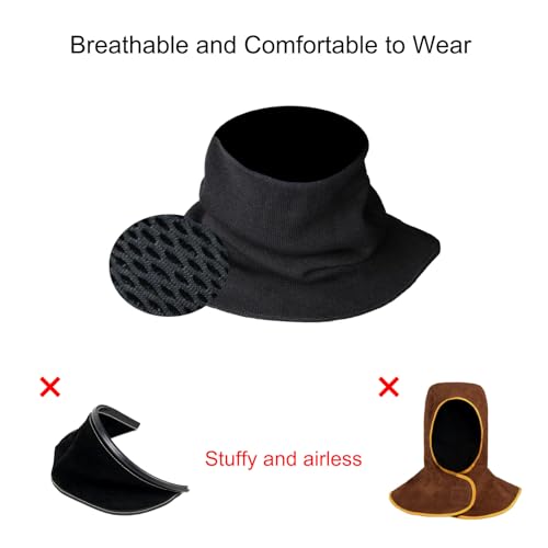 Welding Neck Protector, Neck Protection Welding Helmet Neck Gaiter, Cut & Scratch Resistant Neck Guard, Heat & Flame & Fire Proof Neck Cover for Welding, Firefighting, Motocycle-Welder Gifts4