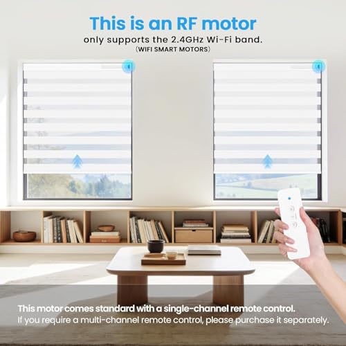 Image of LUXLUV Smart Blinds Motor | WiFi Tubular Motor for Motorized Roller Blind,Windows Shade,Suitable for 1-1 /2 inch (38mm) Diameter Tube - Only Motor (2 Driver Crowns)