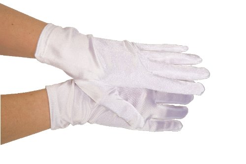 Gants blancs de qualité supérieure en nylon stretch Jacobson Hat Company style épuré
