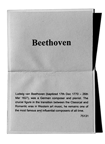 Estatua de Ludwig Van Beethoven 16.5 cm Bronce miniatura 5