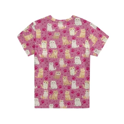 Image of Renewold Kids Novelty T-Shirt for Girls Boys Short Sleeve Crewneck Summer Tee Soft Breathable Graphic Shirt for Age 2-16