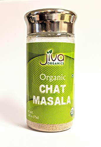 Organic Chat Masala Spice Blend 2.6oz (75g) - Indian Seasoning Mix - Natural, Vegan, Non-GMO from Jiva Organics