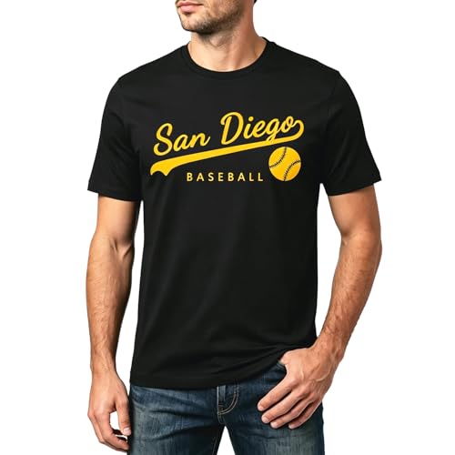 Mens Vintage Baseball Fans Team Color T Shirt for Men Women