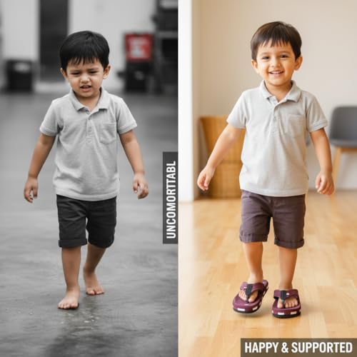 Image of Kids Soft Comfortable Flip Flop Slippers | Lightweight Cushioned Sole | Anti-Slip Casual Daily Wear.