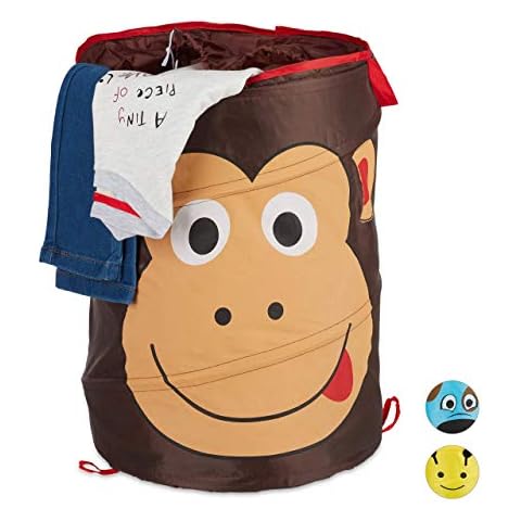 Relaxdays Cesto Ropa Sucia Infantil Plegable Mono 39 L Cover