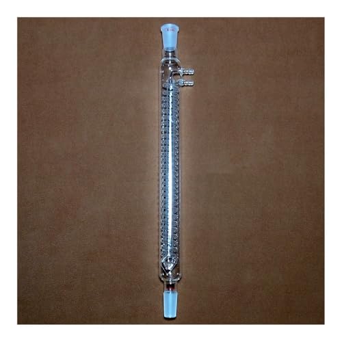 Condenseur serpentin en verre 400mm 24/40 pour laboratoire de chimie
