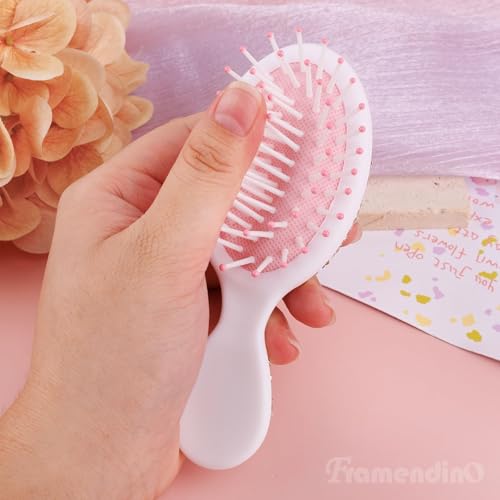 Peine Crystal Mini Portable para Mujer Plata miniatura 3
