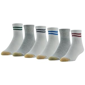 GOLDTOE Men’s 656P Cotton Ankle Athletic Socks, Multipairs