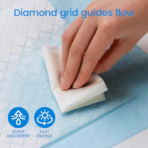 Image of 30 inch x 36 inch Disposable Underpads, 6 Layers Super Absorbent Leakproof Bed Pads for Adults and Pets Quick-Drying Incontinence Pads, Dog Pee Pads Extra Large - 10 Count