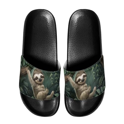 Cute Slide Sandals for Womens Comfort Quick-Dry Flat Shoes Beach Shower Slippers