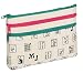 Mah Jongg Beige 3 Zipper Mah Jong Purse for Mahjong Card