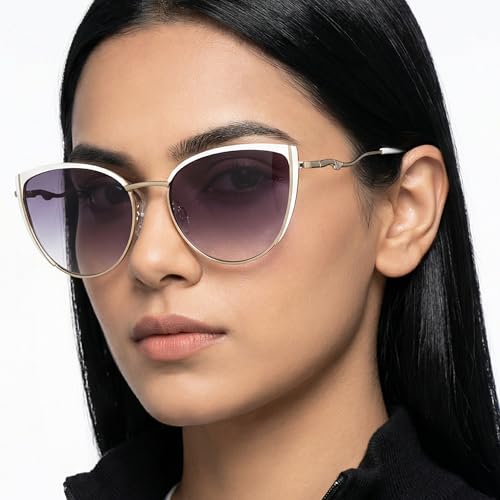 Image of Vincent Chase By Lenskart | Full Rim Cateye | Fashion Essentials | Branded and Stylish Sunglasses | 100% Uv Protected | Women | Large | Vc S15795
