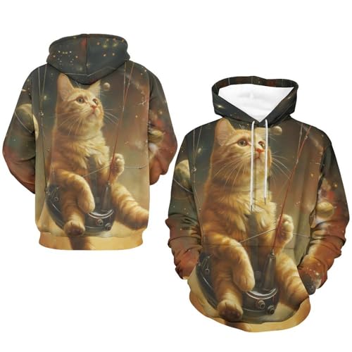 Sweat à capuche chat de la planète spatiale idéal pour vos soirées fraîches et weekends cocooning