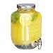 Produktbild Relaxdays Getränkespender 3,5 l, Glas, Zapfhahn, Retro Saftspender Gastro, Vintage Limonadenspender Gartenparty, klar