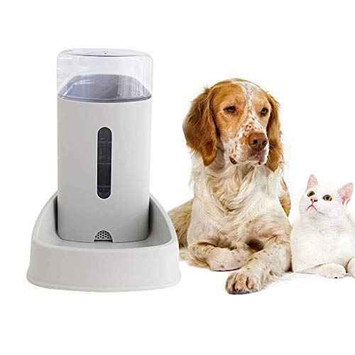 Old Tjikko Dispensador de agua para mascotas, cuenco de agua para gatos, cuenco de agua automático para perros, gran fuente automática para gatos y perros, 3.8 L (1 galón) para mascotas (bebedero para