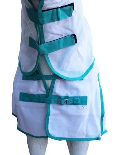 Image of Challenger Horse Mesh Summer Fly Sheet Spring Airflow Neck White 73140
