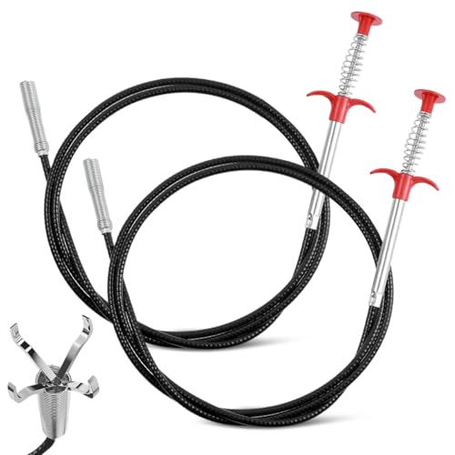 2 Piezas Pinza Flexible para Garras, 200 cm Alambre Desatascador Tuberias, Pinza de Garra Flexibles, Desatascador Tuberias Profesional, Pinza Telescópica Flexible, para Trabajos en Espacios Reducidos 2 Piezas Pinza Flexible para Garras, 200 cm Alambre Desatascador Tuberias, Pinza de Garra Flexibles, Desatascador Tuberias Profesional, Pinza Telescópica Flexible, para Trabajos en Espacios Reducidos