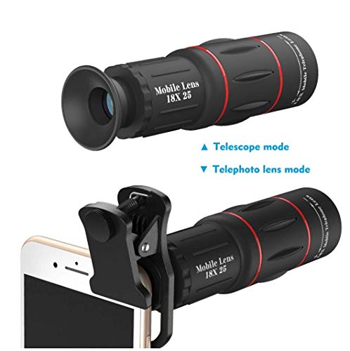 Image of Trideo Zoom into Brilliance: 18x 4K HD Optical Zoom Mobile Telephoto Lens Kit - Stable Tripod, Capture Crisp Details & Artistic Backgrounds