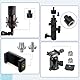 6 Pcs Stativ Schraube Adapter 1/4 auf 3/8 Zoll Gewinde Stativ Adapter Kamera Schrauben Adapters Kamera Gewindeadapter für Kamerastative Mikrofonstativ Lampenstative