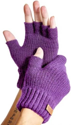 JYUYNY Fingerlose Handschuhe - Kaschmir Winter Warme Strick Handschuhe für Laufen, Radfahren, Fahren - Herren und Damen