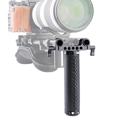 NICEYRIG 15mm Handle Kit with Rod Clamp Connector, Applicable for DSLR Camera Rig Support Rail System