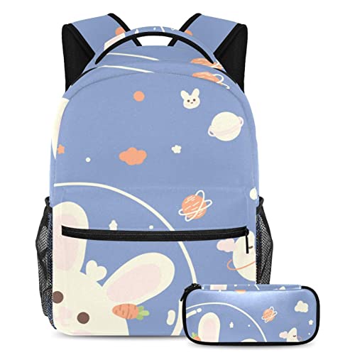 Sac à dos de voyage avec étui à stylo et porte-bouteille ergonomique pour enfant