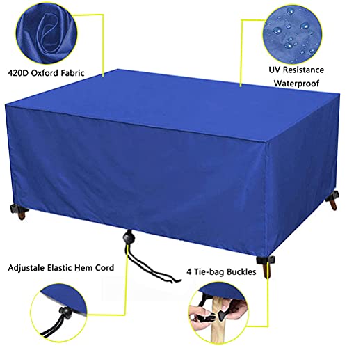 Housse table terrasse rotin évite moisissure bâche étanche bâche 420D