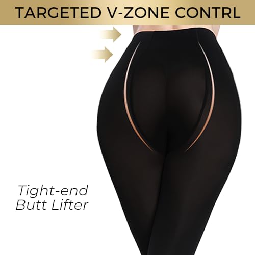 Buauty 80D Black Tights for Women,Opaque Tights Soft, High Waist Soft Nylon Pantyhose4